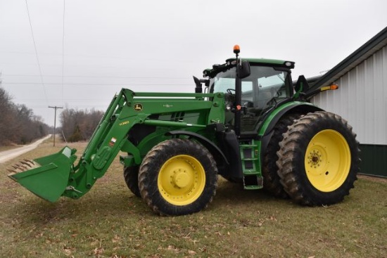 JD 6190R Tractor, 2013