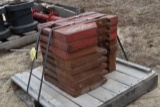 Pallet of 8 IH Stamped Suitcase Weights