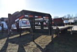 2009 Lonestar Gooseneck Flatbed Trailer