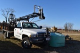 Dodge Ram 3500 w/ Mobile B47 Drill Rig, 2000