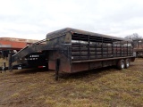 1984 Homemade Gooseneck Livestock Trailer