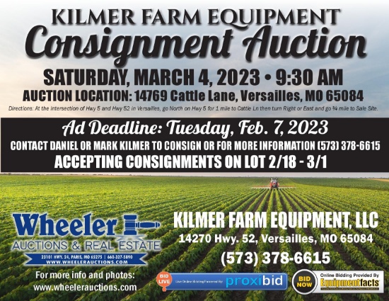 Kilmer Farm Equipment Consignment Auction-Ring 2