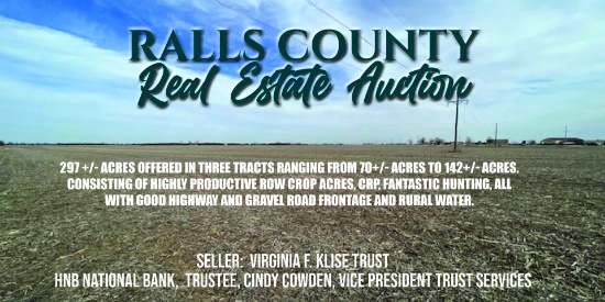 Ralls Co Real Estate Auction-Klise Trust