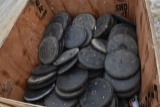 Pallet of Rubber Closing Wheels