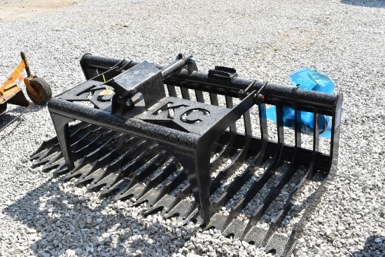 76" Single Cylinder Skeleton Grapple Bucket