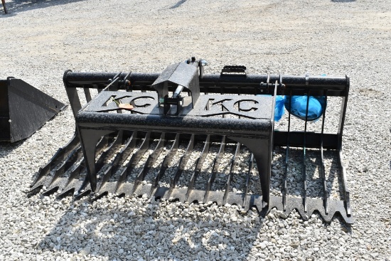 76" Single Cylinder Skeleton Grapple Bucket