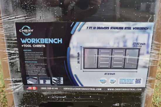 7' Stainless Steel Work Bench