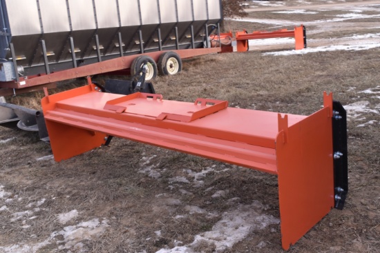 120" Snow Pusher w/ Steel Blades