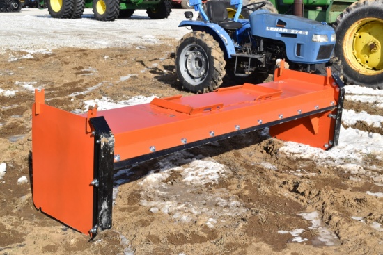 120" Snow Pusher w/ Steel Blades