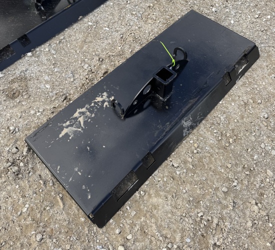 1/2 Moon Gusseted Skidsteer Receiver Hitch