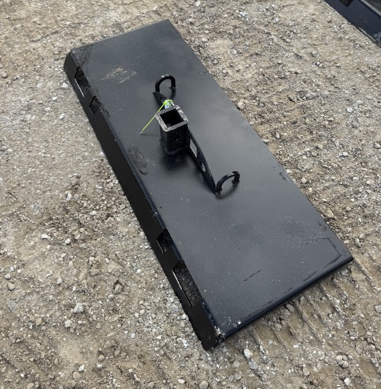 1/2 Moon Gusseted Skidsteer Receiver Hitch