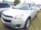 2013 CHEVROLET EQUINOX LT SILVER