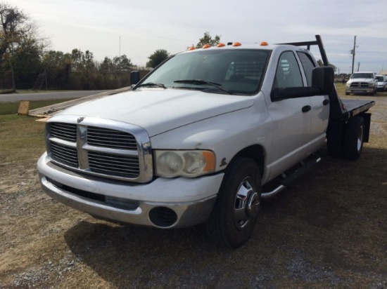 2004 DODGE FLATBED PU WHITE NOT ACTUAL MILES