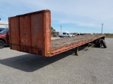 1962 LUFKIN TANDEM AXLE FLAT TRAILER