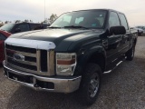 2008 FORD F250 GREEN