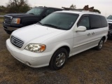 2002 KIA SEDONA WHITE