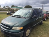 1999 DODGE CARAVAN GREEN