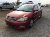 2003 TOYOTA COROLLA RED