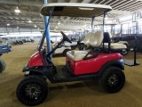 CLUB CAR CART WITH BACK SEAT RED