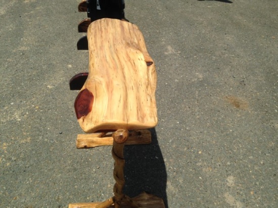 Hand Made Twisted Wood Saddle Stand