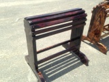 Hand Made Dark Cherry Wood Saddle Stand