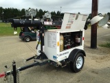 Magnum light tower, diesel engine