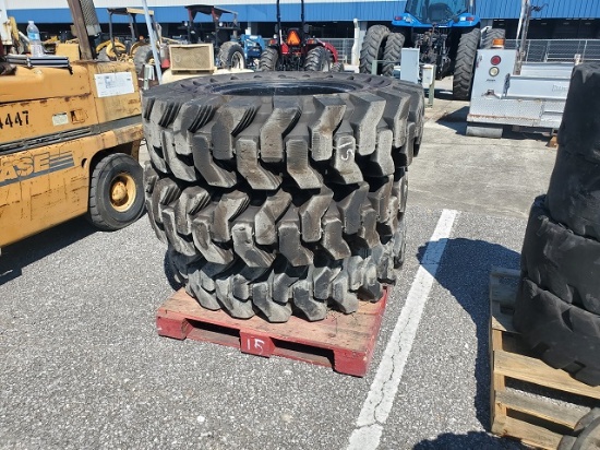 (3) SOLID TRACTOR TIRES FITS JCB