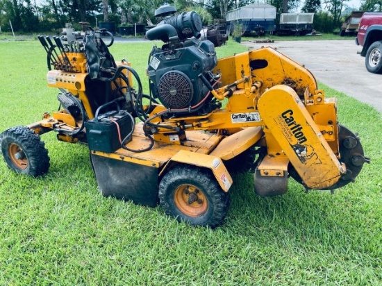 Carlton model 2300-4 self-propelled stump grinder