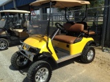 EZGO GOLF CAR CUSTOM YELLOW, 4 SEATER