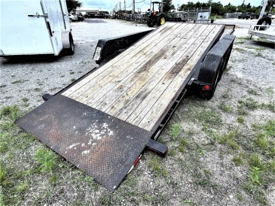 2017 PJ bumper hitch 26’ x 83” tilt trailer