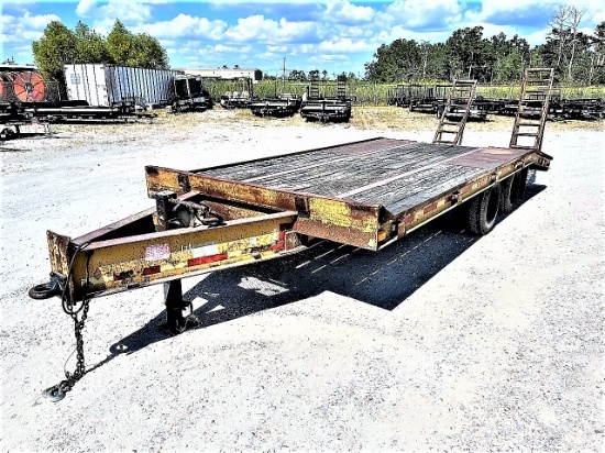 1991 Tatra pintle hitch 20' equipment trailer
