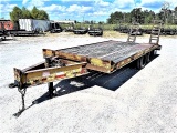 1991 Tatra pintle hitch 20' equipment trailer