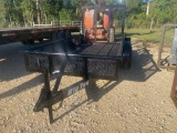 Towmax 5x10’ bumper hitch utility trailer w/ ramp