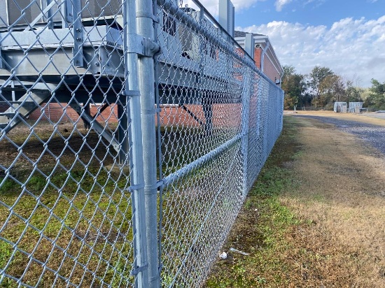 6' chainlink fence w/2 gates, approx 168' length