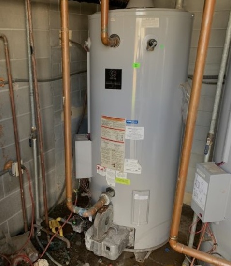State sandblaster self cleaning hot water heater