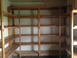wooden shelving