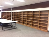 16 bookshelves-6 shelf, Library