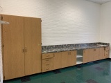 wall cabinet and closet, Room 22