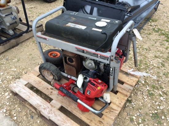 generator.   post hole driver
