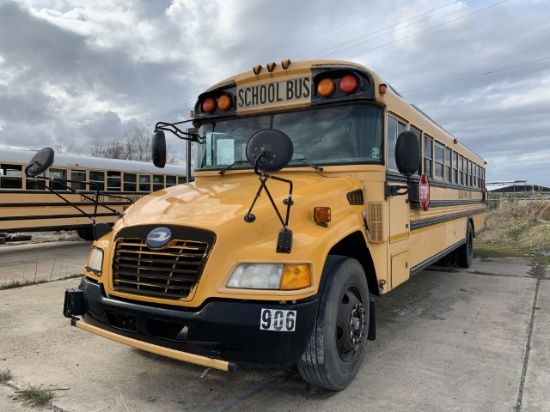 2009 Bluebird 72 passenger bus inop
