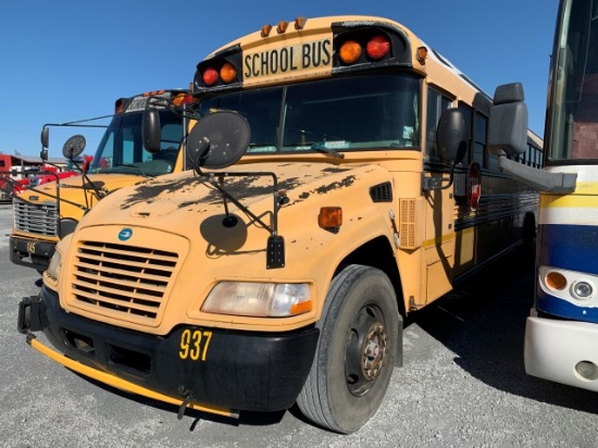 2009 Bluebird 72 passenger bus inop
