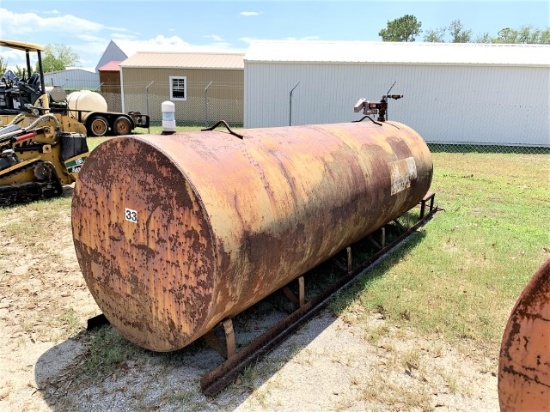 1,000-gallon diesel tank with pump