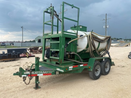 Turbo Turf Hydro Seeder mounted to trailer