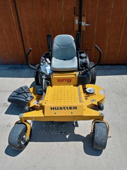 2015 Hustler Raptor SD zero turn mower, 54” cut