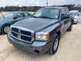 2005 DODGE DAKOTA, GRAY, RECON TITLE