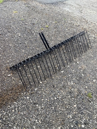 6’ three point grass rake