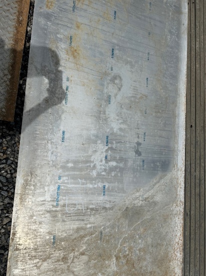 4’x 12’ x 3/16” aluminum plates