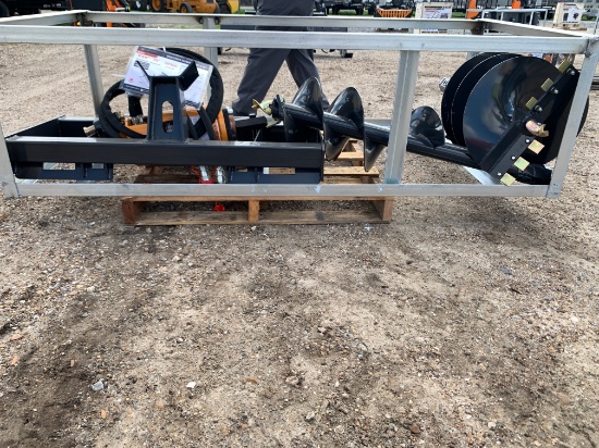 Unused 2024 Skid Steer Auger Drive & Bit