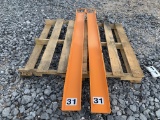 Unused 2024 Skid Steer Pallet Forks Extensions