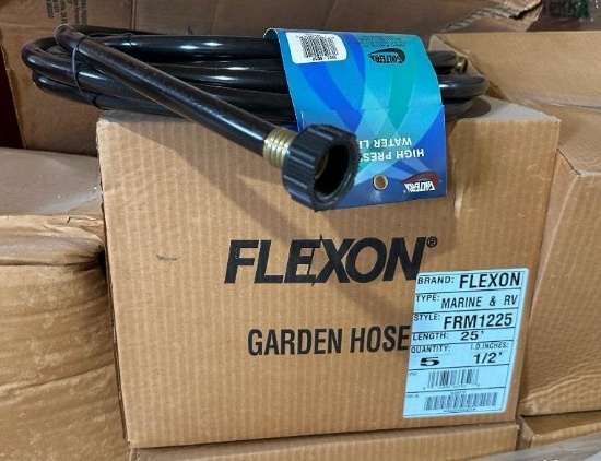 box of new Flexon Marine and RV water hoses